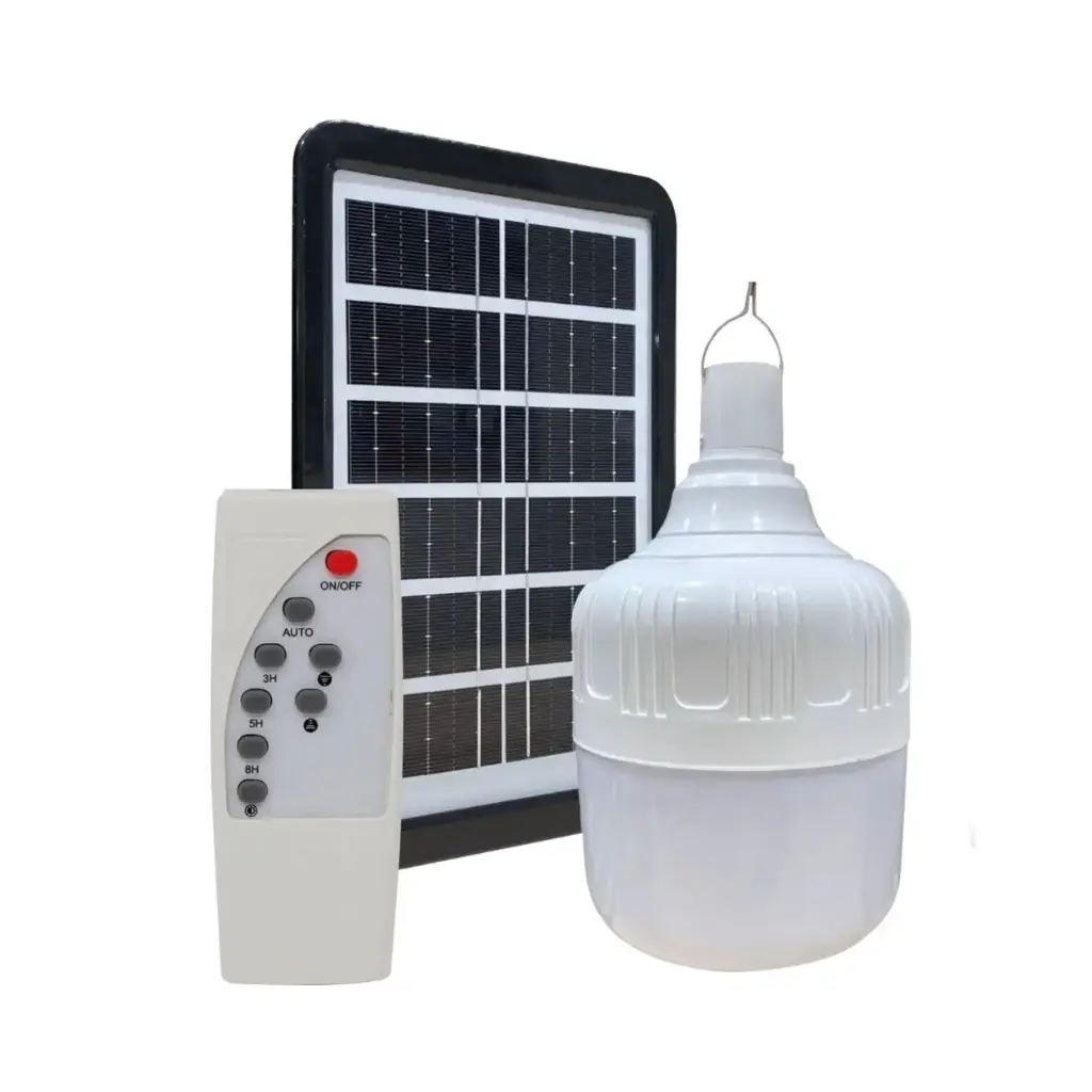 [07-380] BOMB LED SOLAR 20W LUZ BCA + PANEL