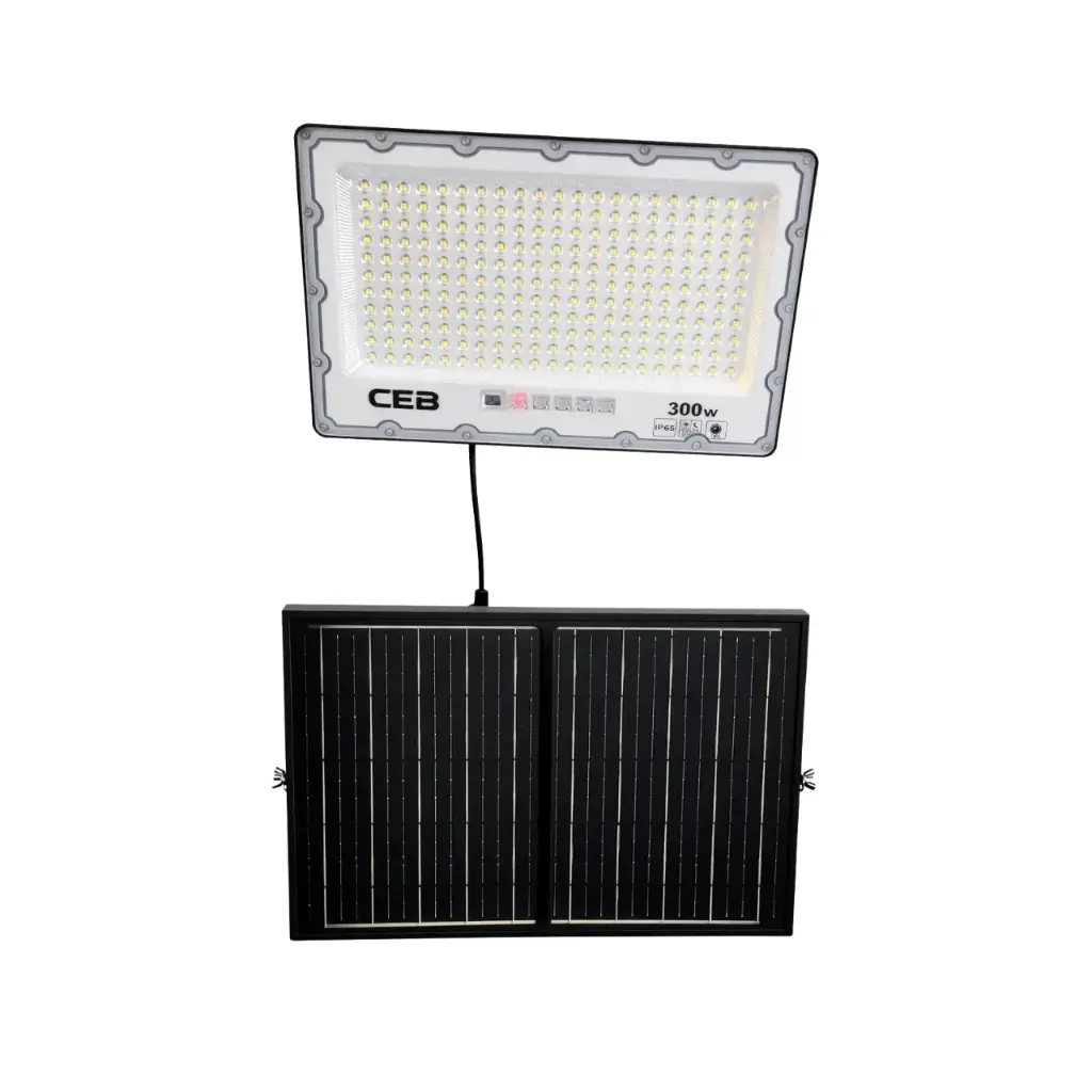 [14-127] REFLECTOR LED SOLAR 300W BCO + PANEL