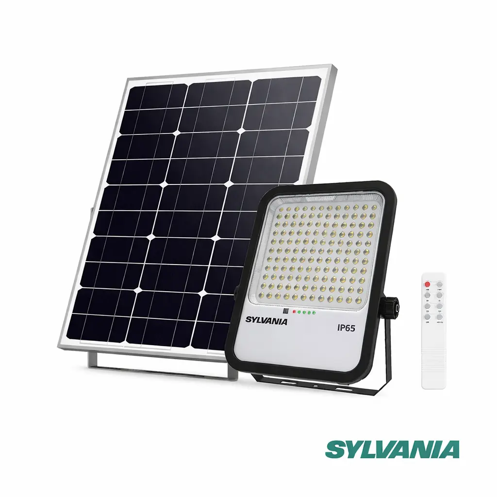 [14-818] REFLECTOR LED SOLAR 20W BCO + PANEL SYLVANIA